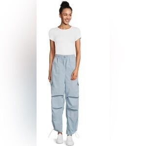No Boundaries Juniors’ Parachute Pants Color is Mineral Blue Size XXXL(21) NWOT